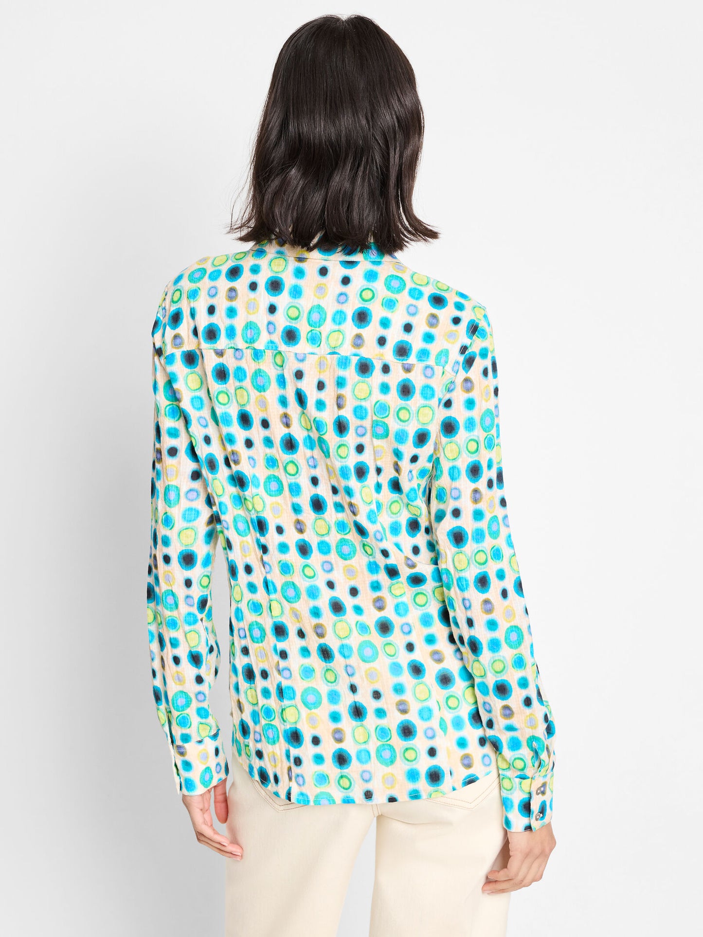Bright Spot Cotton Crinkle Shirt