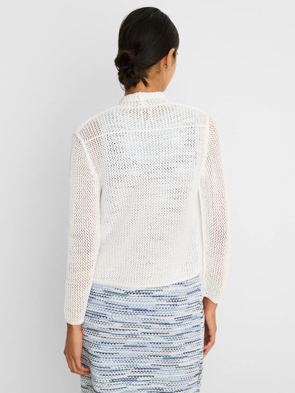 Mesh Cocoon Cardigan