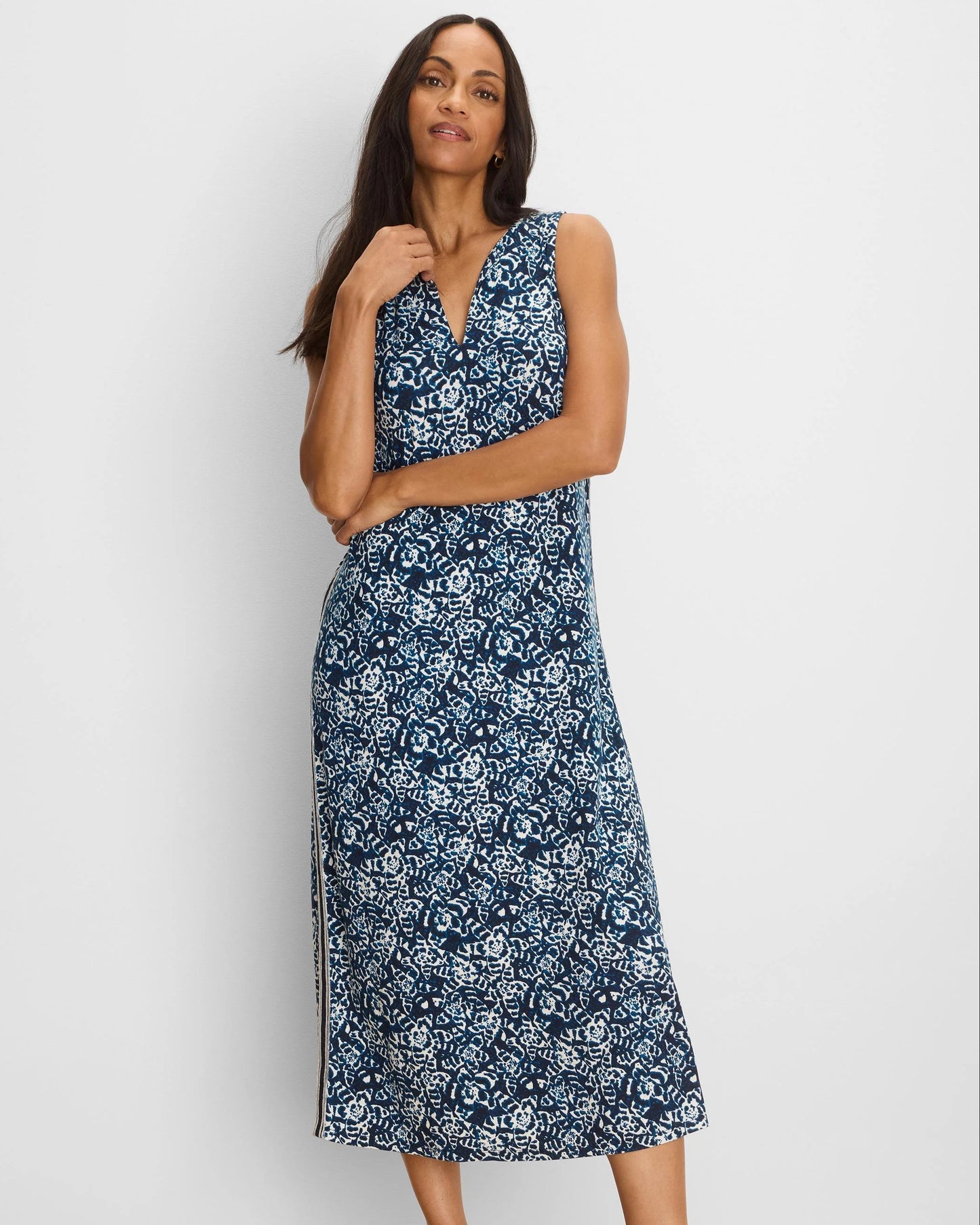 Shibori Lilies Cora Dress