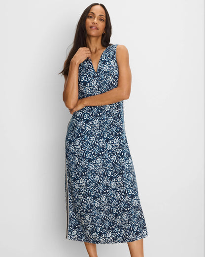 Shibori Lilies Cora Dress