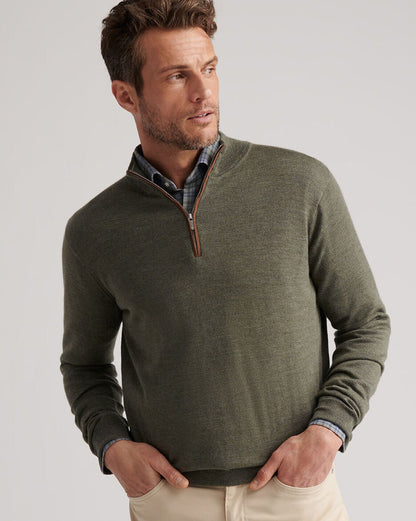 Autumn Crest Suede Trim Quarter-Zip