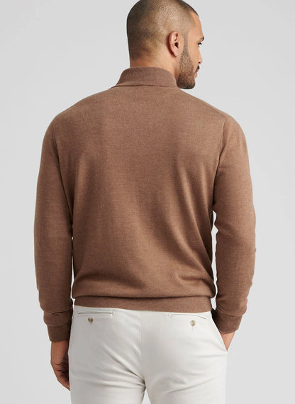 Autumn Crest Suede Trim Quarter-Zip