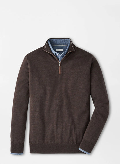 Autumn Crest Suede Trim Quarter-Zip