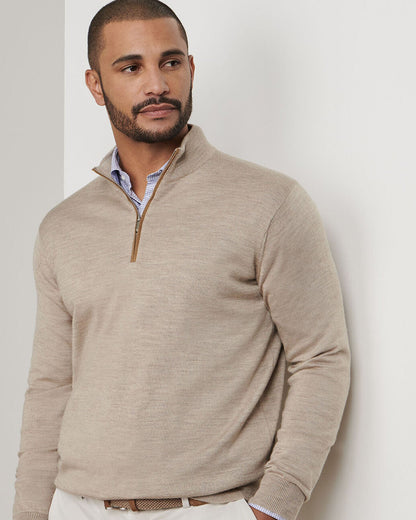 Autumn Crest Suede Trim Quarter-Zip
