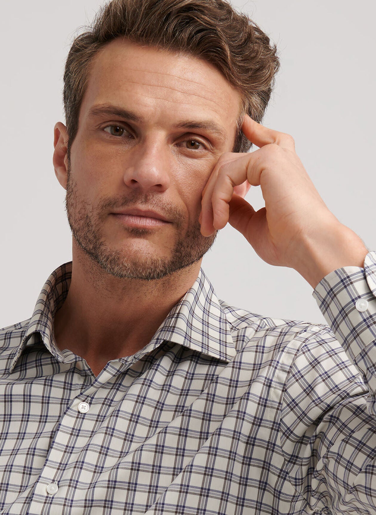 Lenox Crown Lite Cotton-Stretch Sport Shirt