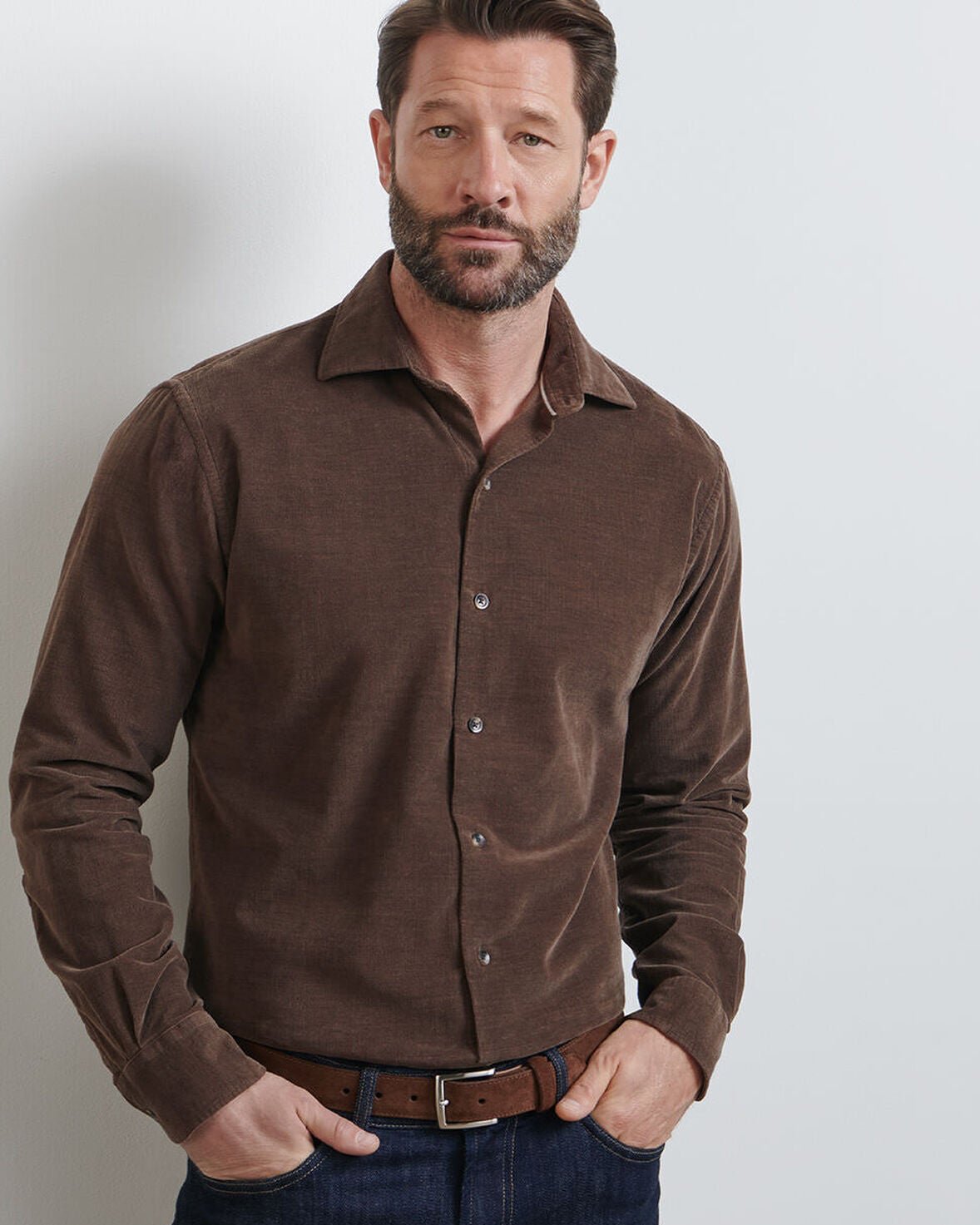 Aspen Cotton Cashmere Corduroy Sport Shirt