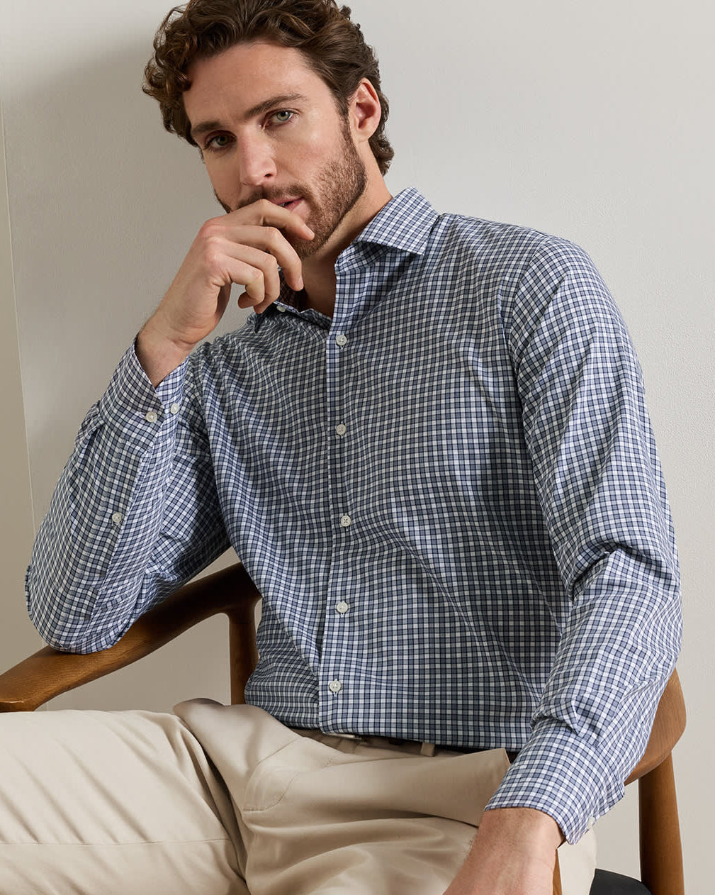 Atlas Crown Lite Cotton-Stretch Sport Shirt
