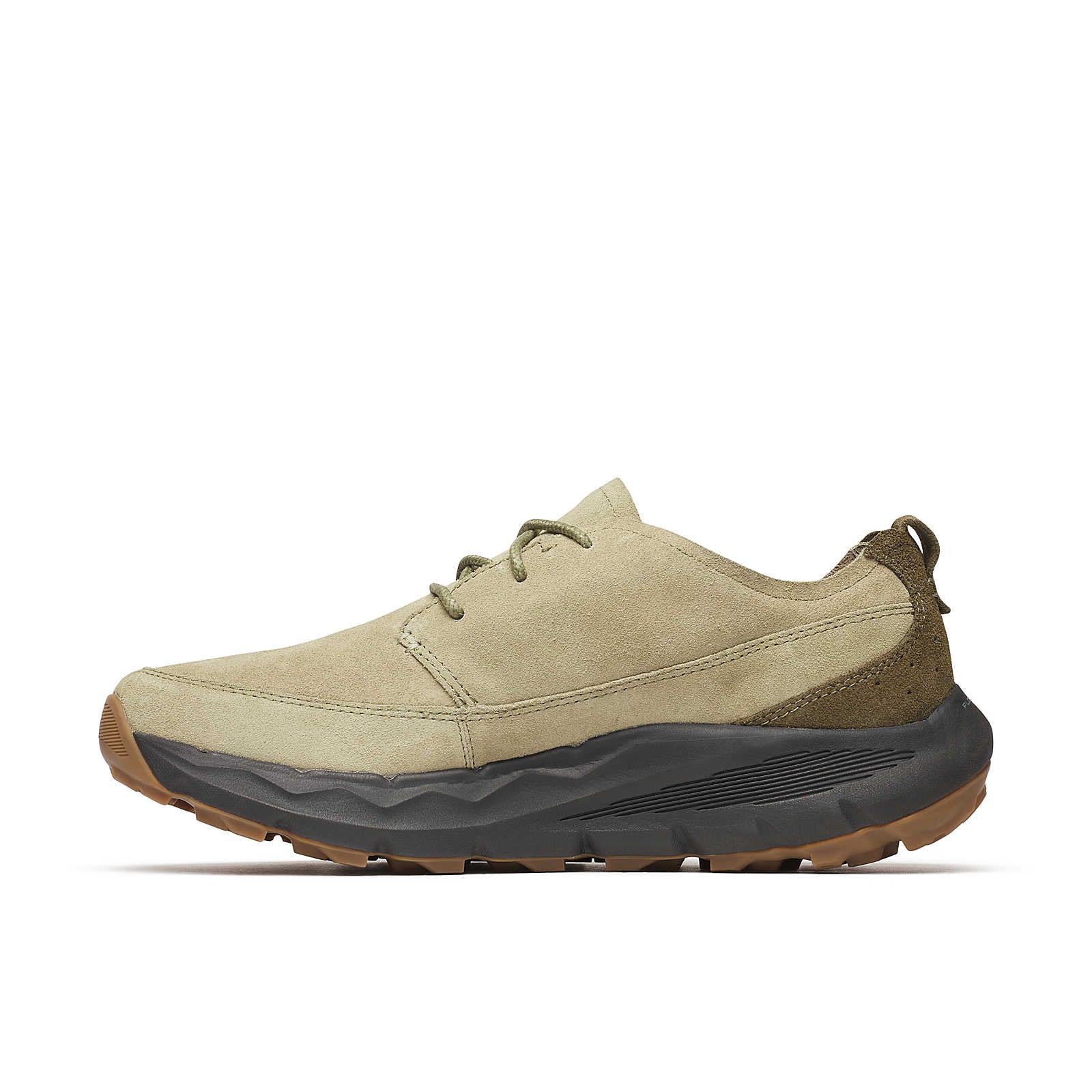 Nova 4 Traveller in Drab, light tan suede upper with dark heel trim