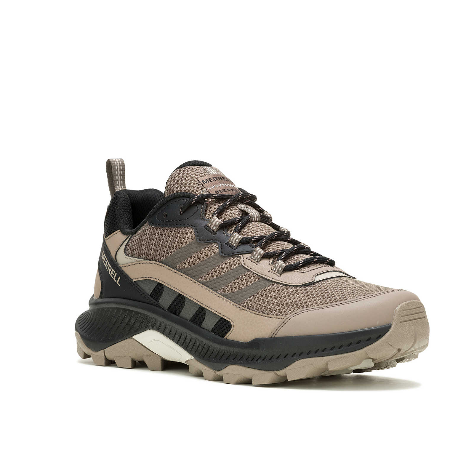 Speed Strike 2 M - Fungi beige and black hiking shoe with rugged sole by MERRELL Men's Shoes HCO