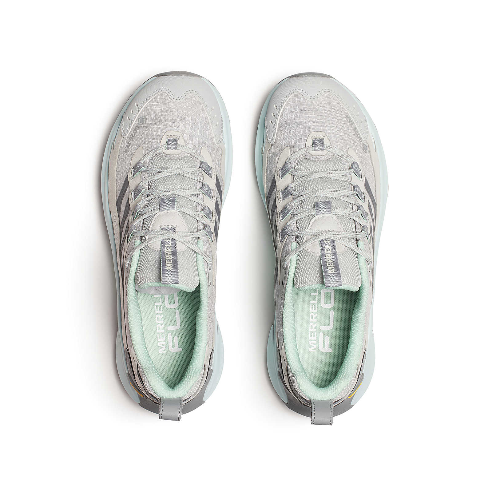 Moab Speed 2 GTX W - Belize by MERRELL, grey and turquoise women's hiking shoes, HCO TX boutique