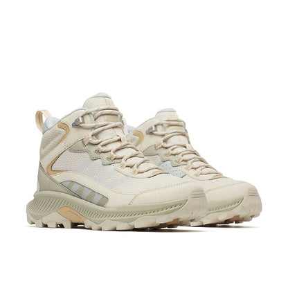 Speed Strike 2 Mid W eggshell side view with chunky sole, laces and padded tongue