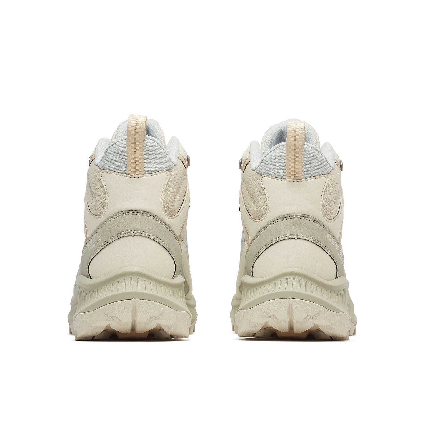 Speed Strike 2 Mid W eggshell heel view with pull tab and cushioned back collar