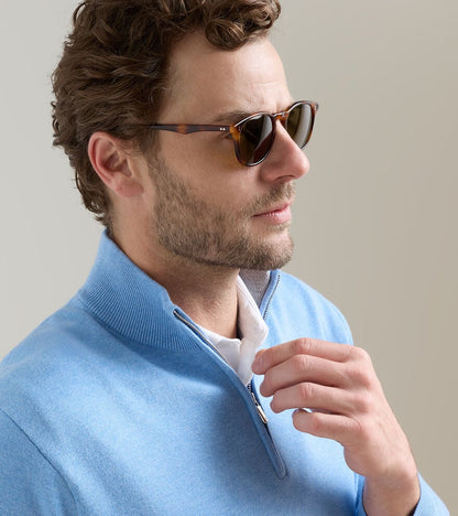 Coolspun Lite Cotton Quarter-Zip Sweater