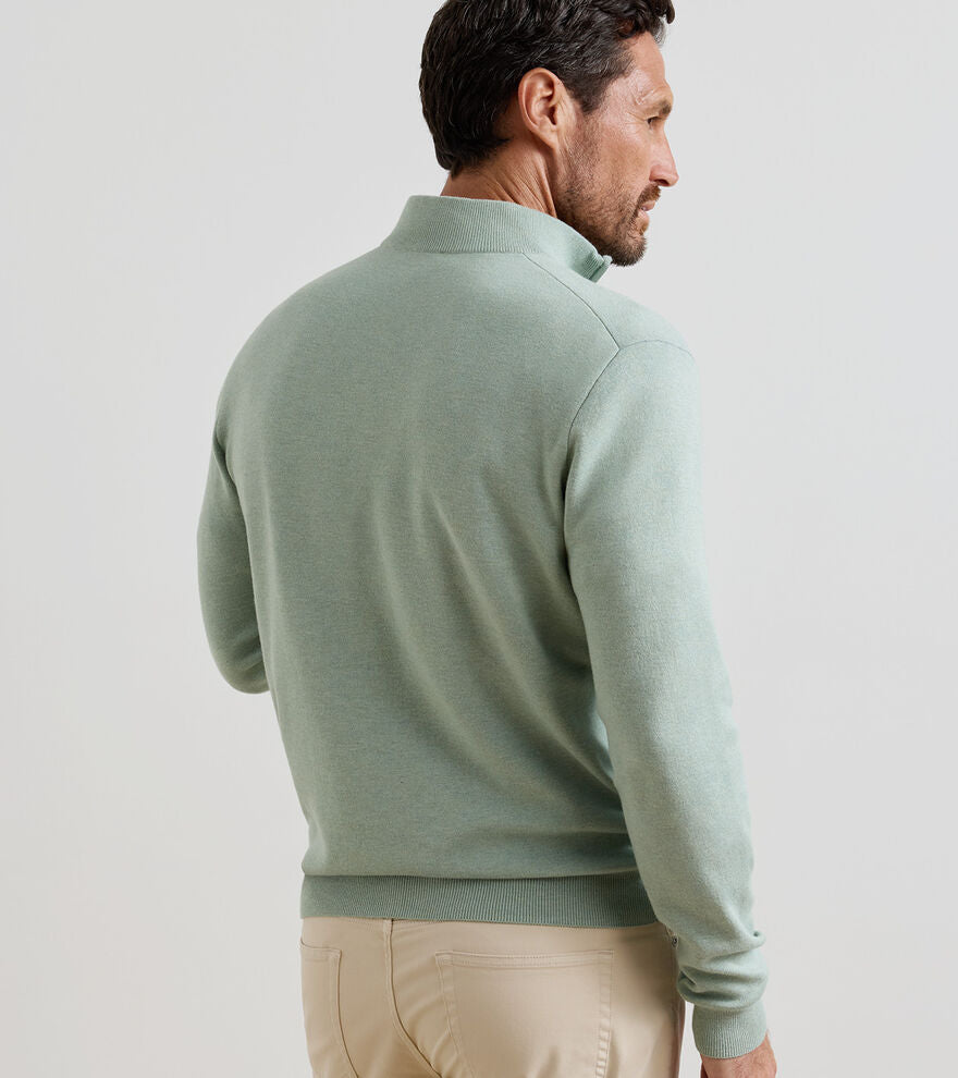 Coolspun Lite Cotton Quarter-Zip Sweater