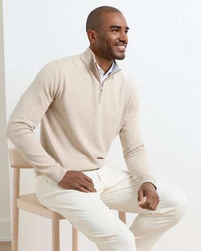 Coolspun Lite Cotton Quarter-Zip Sweater