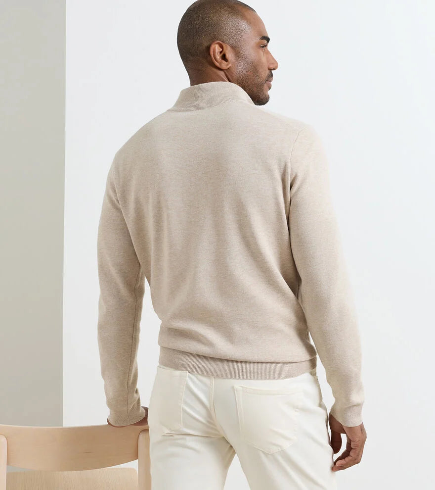 Coolspun Lite Cotton Quarter-Zip Sweater