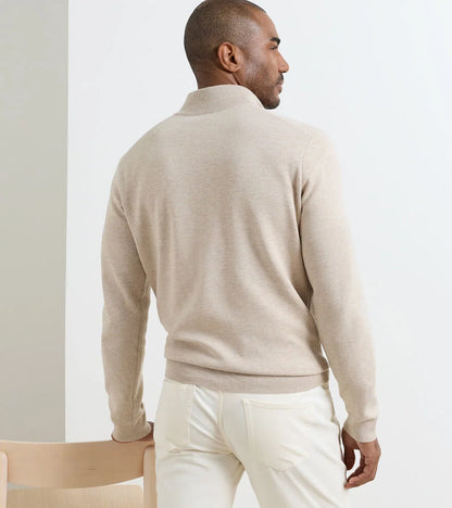 Coolspun Lite Cotton Quarter-Zip Sweater