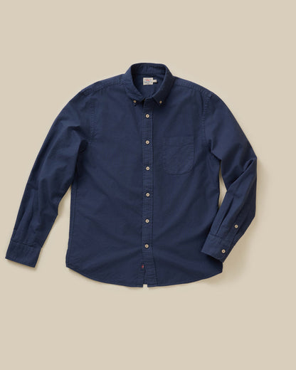 Laundered Oxford Shirt - River Navy