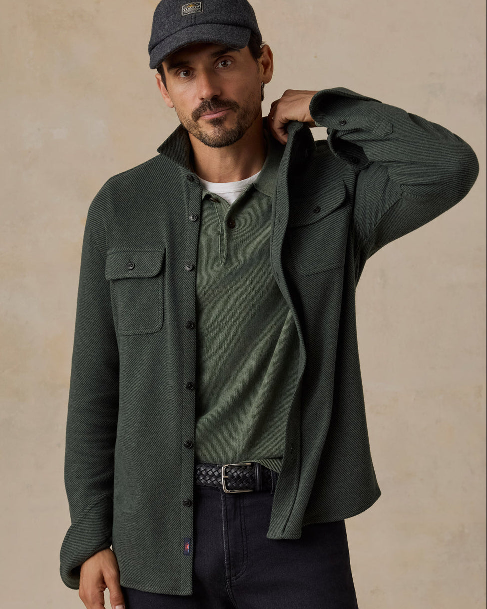 Legend Sweater Shirt - Fall Evergreen Twill