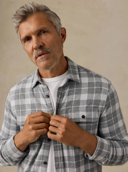 Legend Sweater Shirt - Stone Hollow Plaid