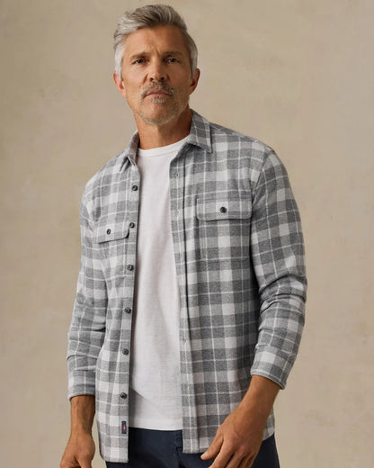 Legend Sweater Shirt - Stone Hollow Plaid