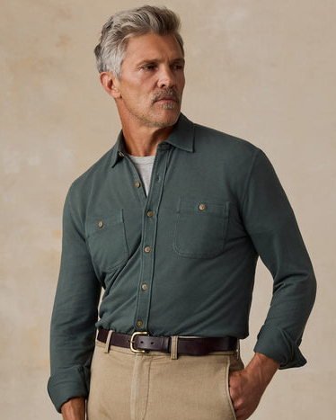 Field Knit Shirt - Forest Trail