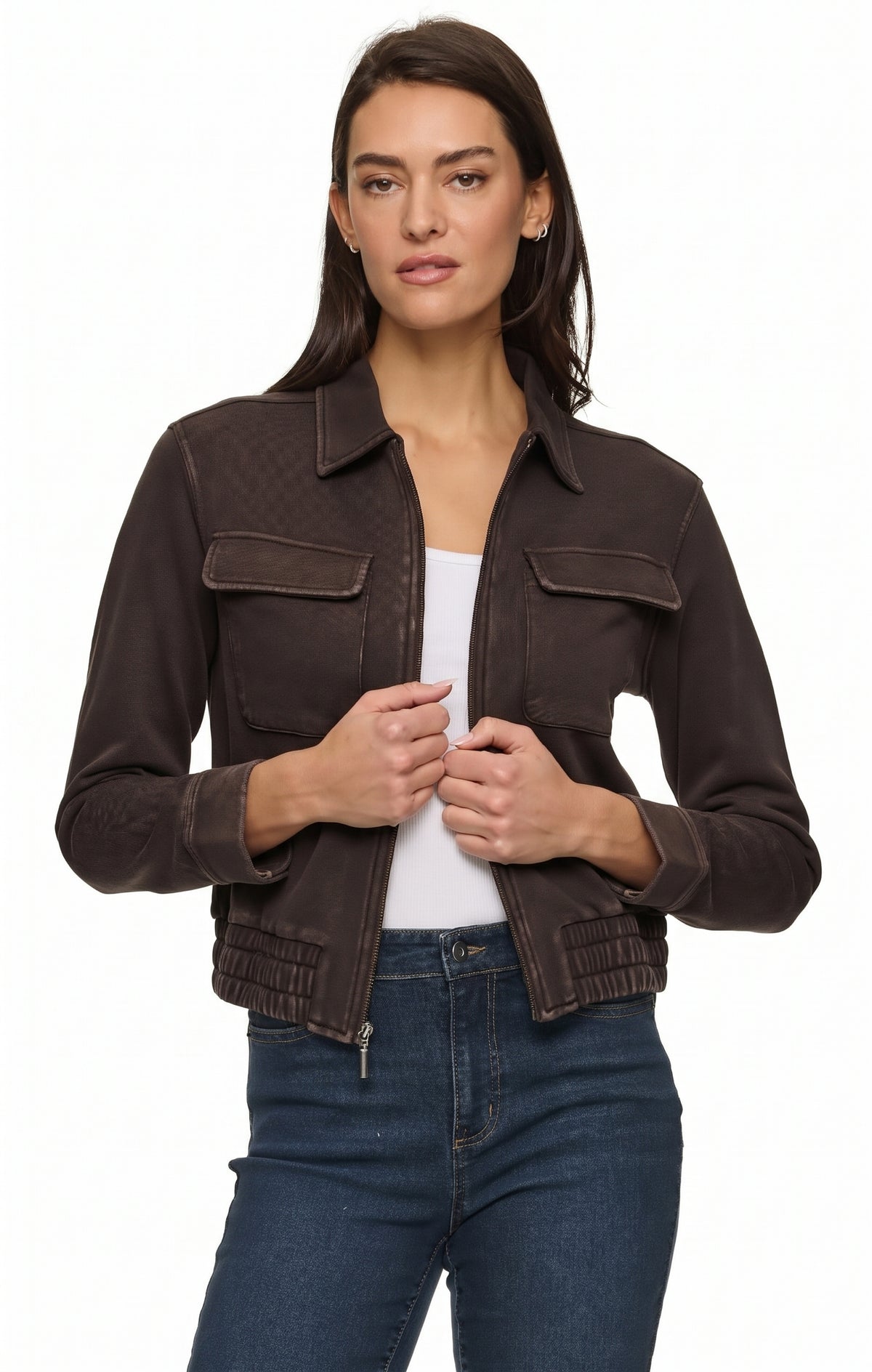 NAPA ACID WASHED TERRY JACKET