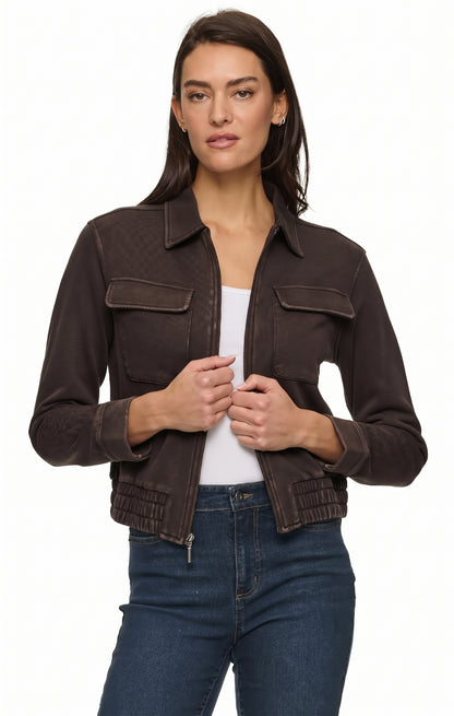 NAPA ACID WASHED TERRY JACKET
