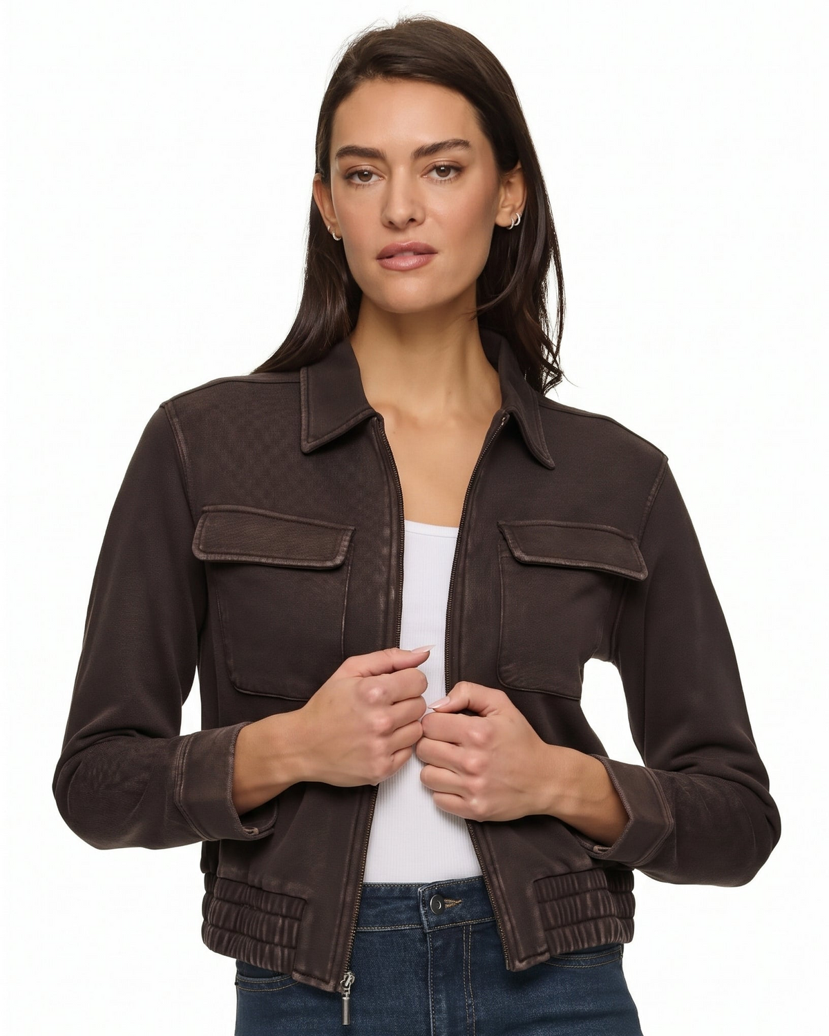 NAPA ACID WASHED TERRY JACKET