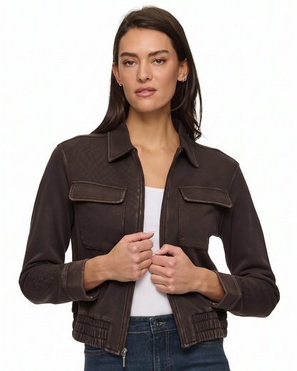 NAPA ACID WASHED TERRY JACKET