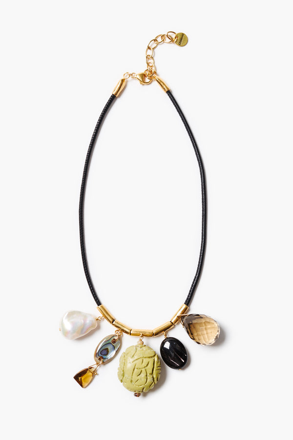 Serpentine Charm Necklace Multi