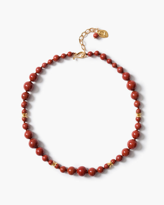 Bell Tower Necklace - Red Jasper
