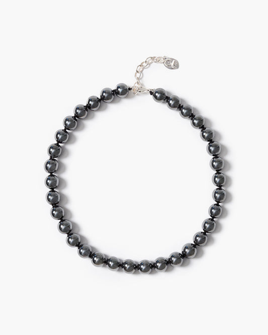 Knot Necklace - Hematite