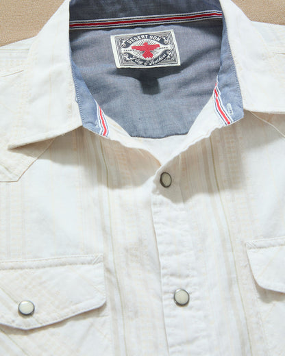 Hueytown LS Textured Stripe Western Shirt