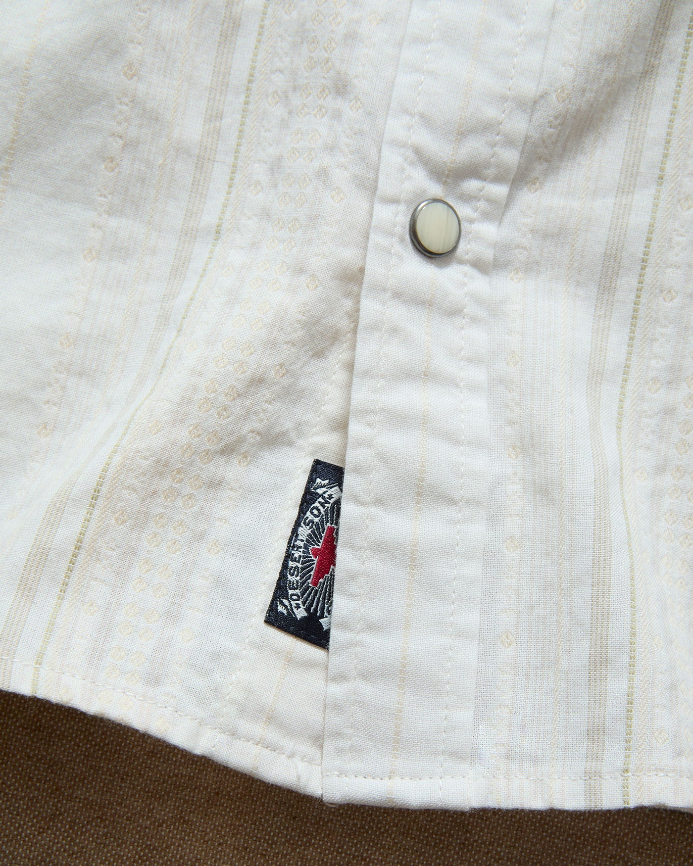 Hueytown LS Textured Stripe Western Shirt
