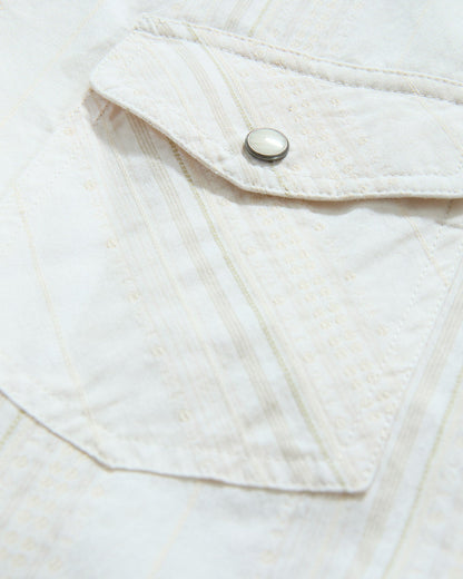Hueytown LS Textured Stripe Western Shirt