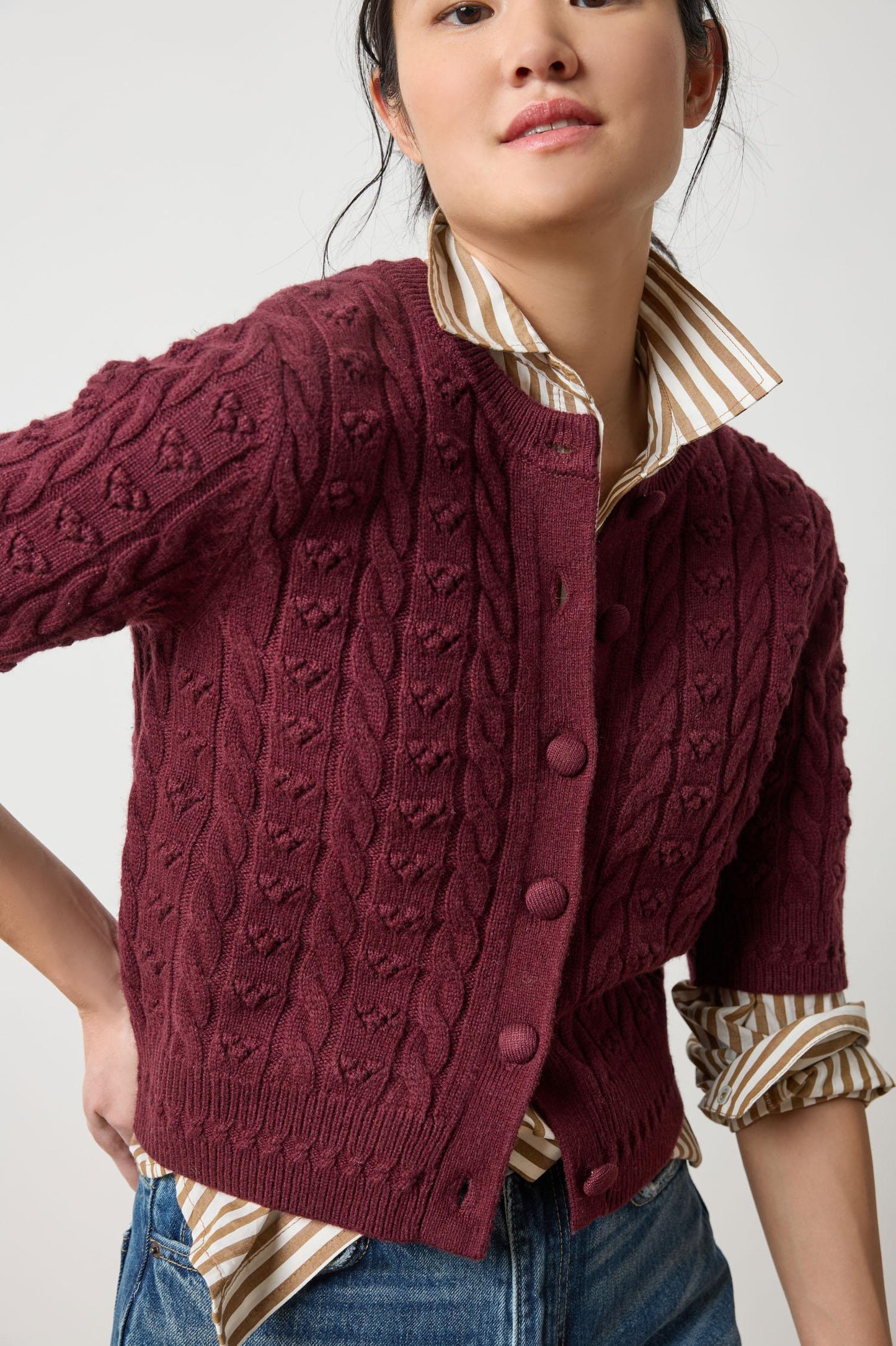 Short Sleeve Cardigan Sweater