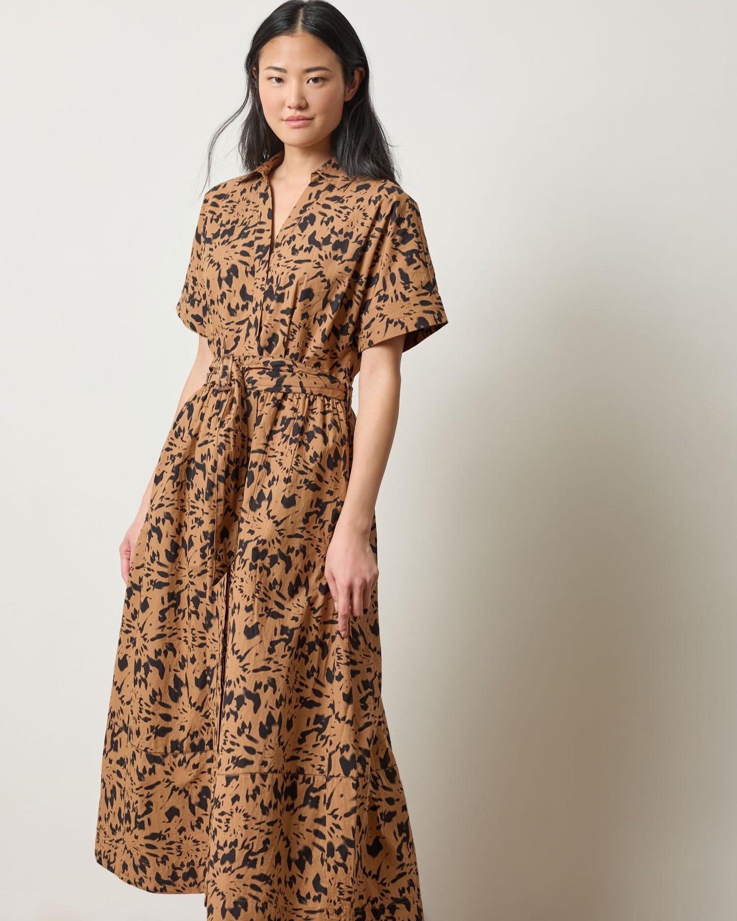 Collared Maxi Shirt Dress