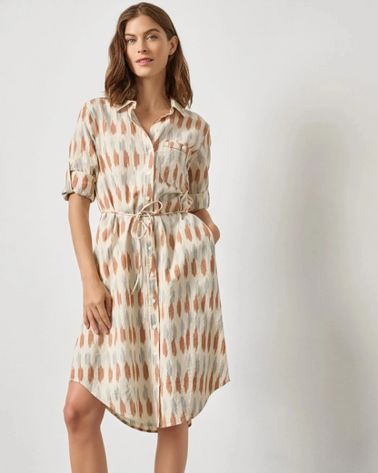 Ikat Shirt Dress