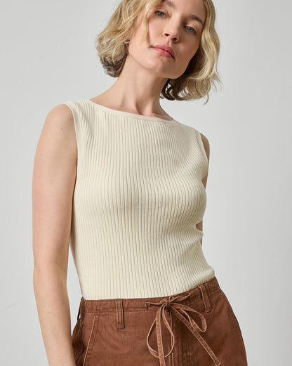 Sleeveless Rib Top