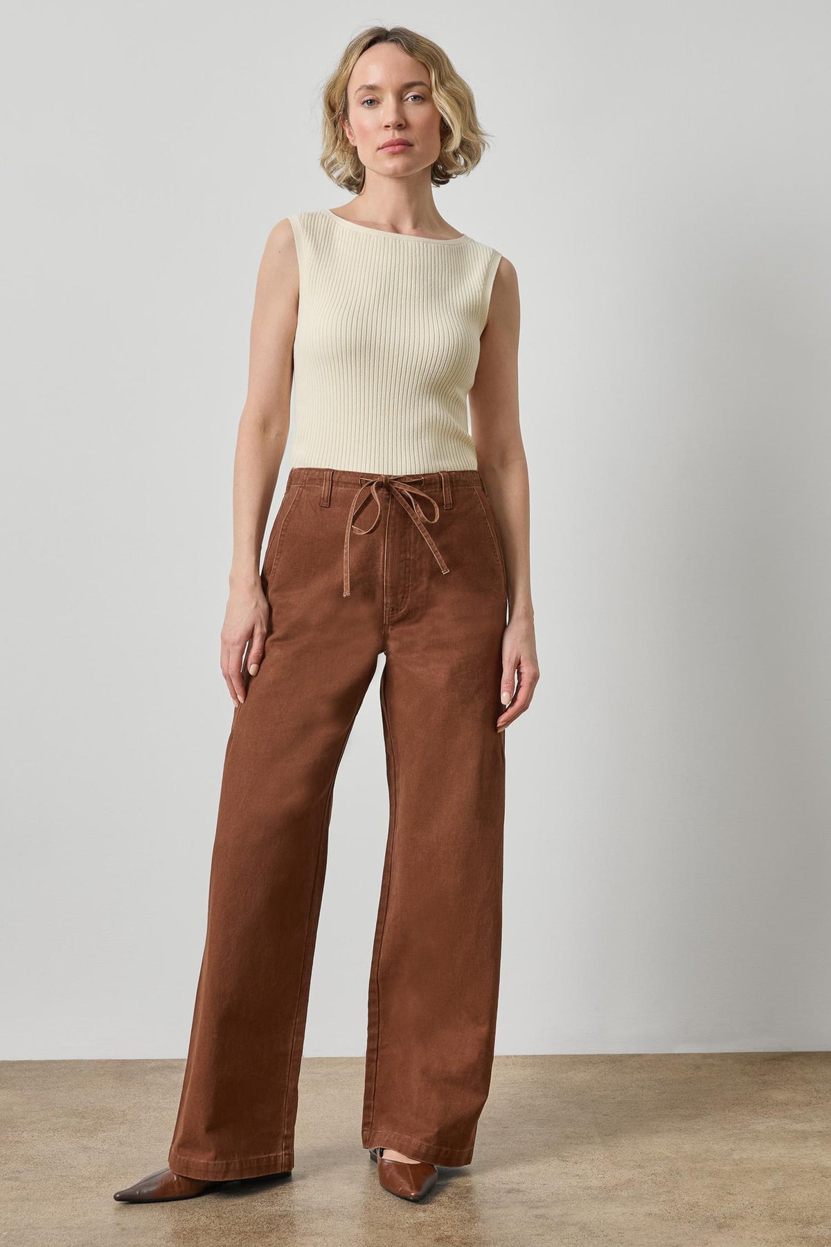 Sleeveless Rib Top