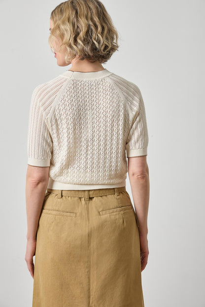 Mixed Stitch Crewneck Sweater