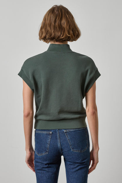 Zip Mock Neck