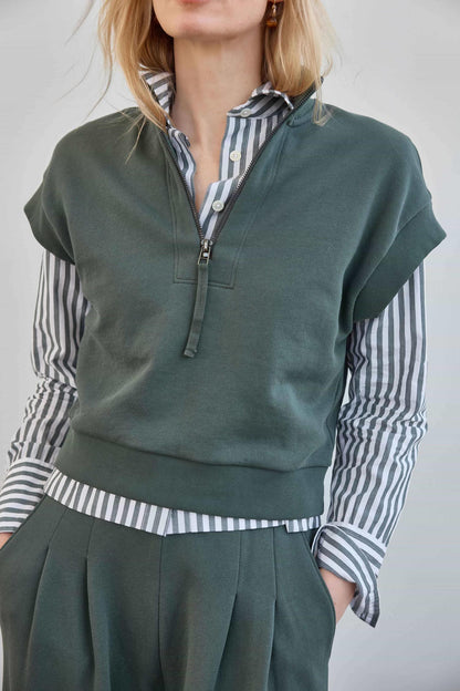 Zip Mock Neck
