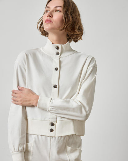 Mock Neck Cardigan