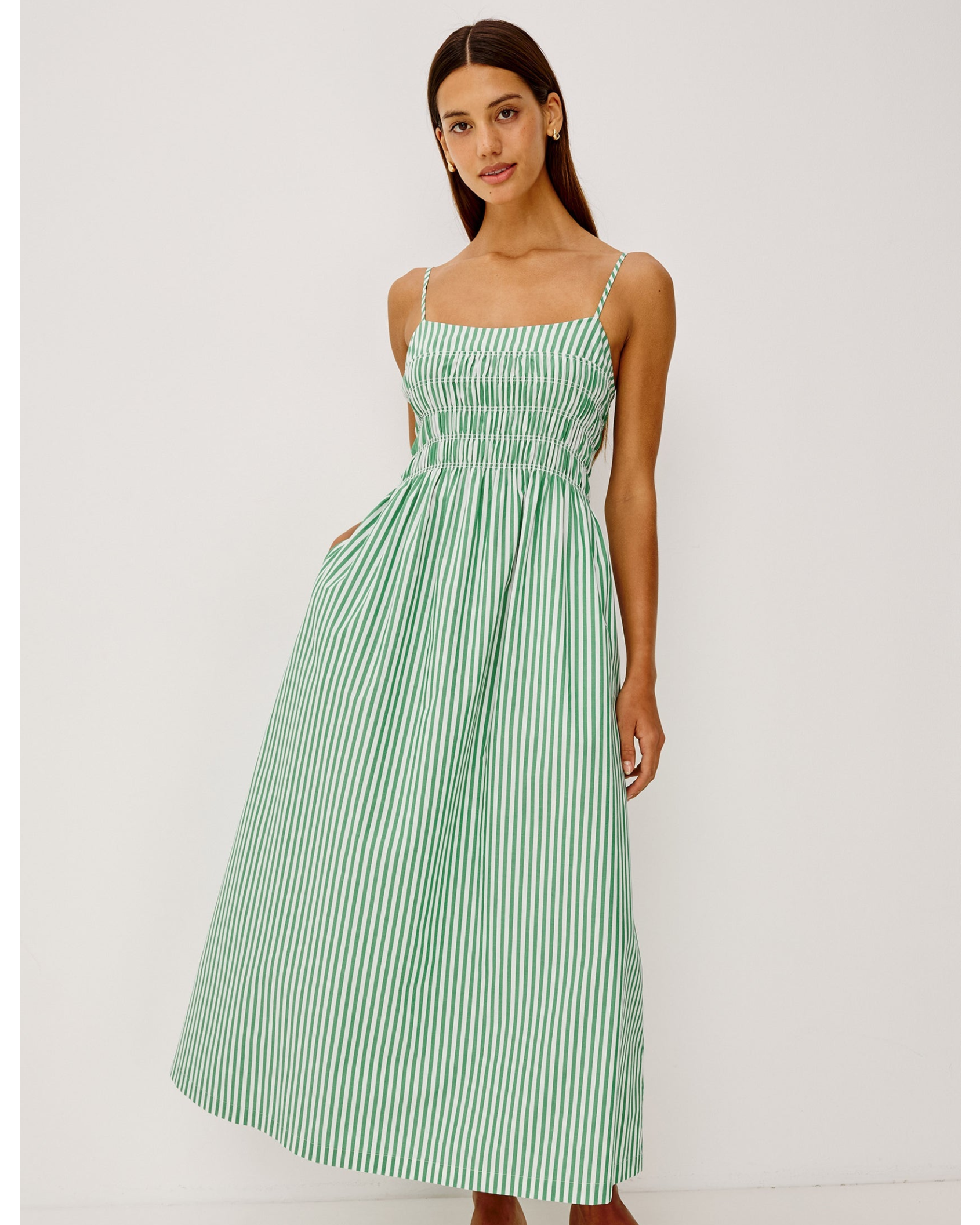 Primrose - Emerald Stripe