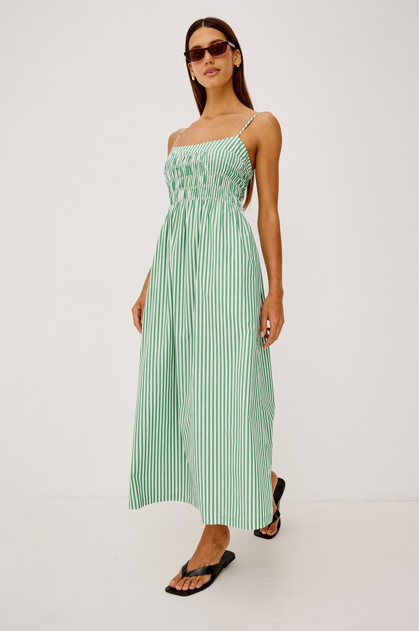Primrose - Emerald Stripe
