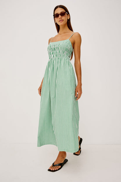 Primrose - Emerald Stripe