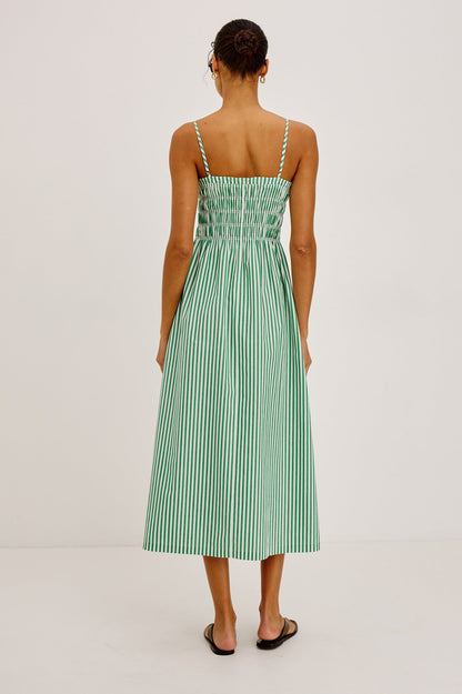 Primrose - Emerald Stripe
