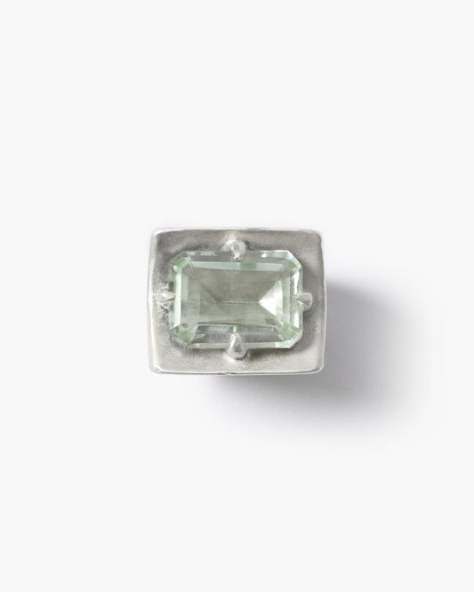 Curve Ring - Green Amethyst